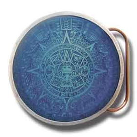 Aztec Calendar Buckle - Blueaztec 