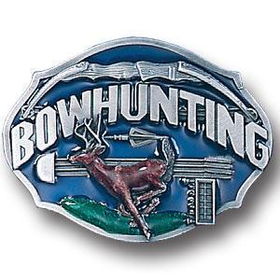 Belt Buckle - Bow huntingpewter 
