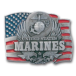 U.S. Marines Emblem with Flag Backgroundmarines 