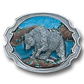 Belt Buckle - Grizzly Bearpewter 