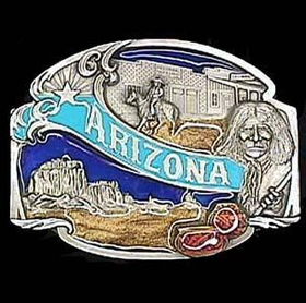 Belt Buckle - Arizona split imagepewter 