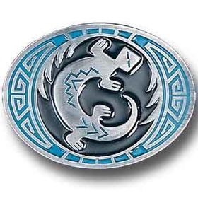 Pewter Belt Buckle - Southwest Lizardpewter 