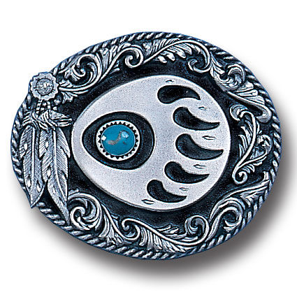 Belt Buckle - Grizzly Claw (Diamond Cut)pewter 