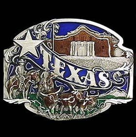 Belt Buckle - Texas split imagepewter 