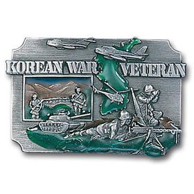 Belt Buckle -Korean War Veteranpewter 