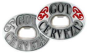 Belt Buckle - Got Cerveza?pewter 