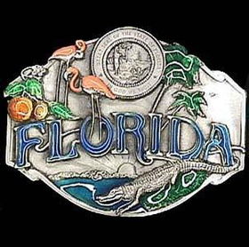 Belt Buckle - Florida Wildlifepewter 