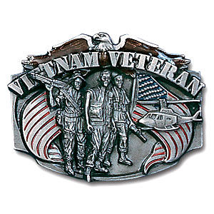 Military Pewter Buckle - Vietnam Veteranmilitary 