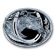 Belt Buckle - Horse Head (Diamond Cut)pewter 