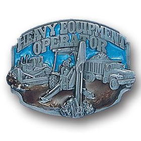 Belt Buckle - Heavy Equipmentpewter 