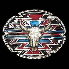 Southwestern Buffalo Skull Belt Bucklesouthwestern 