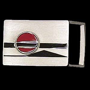 Belt Buckle - Sun & Mountainpewter 