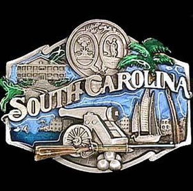 Pewter Belt Buckle - South Carolinapewter 