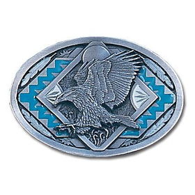 Pewter Belt Buckle - Eagle Landingpewter 