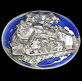 Pewter Belt Buckle - Locomotivepewter 