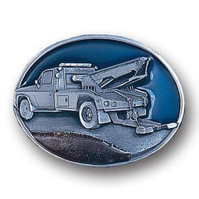 Pewter Belt Buckle - Tow Truckpewter 