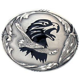 Pewter Belt Buckle - Double Eaglepewter 