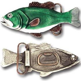 Bottle Opener Belt Buckle - Bass Fishbottle 