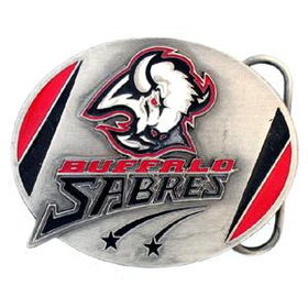 Pewter Belt Buckle - Buffalo Sabrespewter 