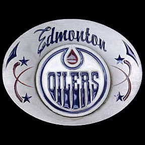 NHL Belt Buckle - Edmonton Oilerspewter 
