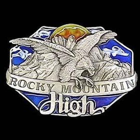 Pewter Belt Buckle - Rocky Mountain Highpewter 