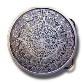 Aztec Calendar Buckle - Brownaztec 