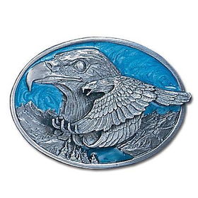 Pewter Belt Buckle - Double Eaglepewter 