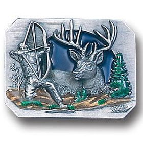 Belt Buckle - Bow hunterpewter 