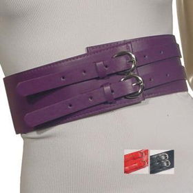 Ladies 3" Belt W/Two Decorative Belt Closure Case Pack 12ladies 