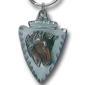 Key Ring - Horse On Arrowheadpewter 