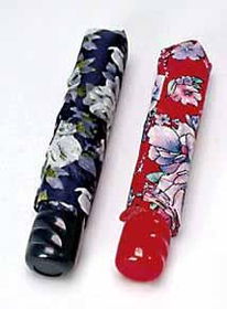 Deluxe Folding Umbrella with Patterned Fabric Case Pack 6folding 