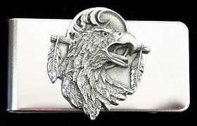 Sculpted Money clip - Eagle Headsculpted 