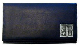 Deluxe Leather Checkbook Cover - Mechanic