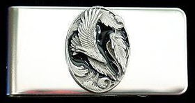 Sculpted Money clip - Eagle in Ovalsculpted 