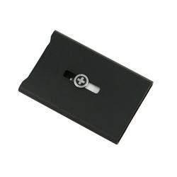 Swiss Wallet, Anodized Aluminum, Money Clip, Jet Blackswiss 