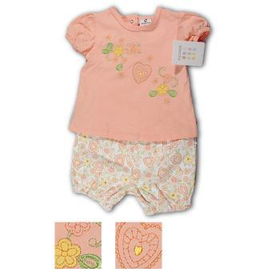 Newborn Girls 2 Piece Top and Shorts Set Case Pack 6newborn 