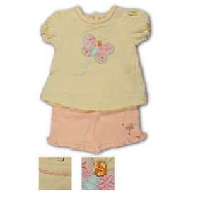 New Born Girls 2Pc Set With Top And Shorts Case Pack 6born 