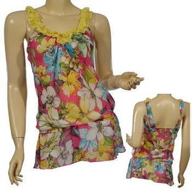 Ladies Fashion Sheer Sleeveless Top Case Pack 6ladies 