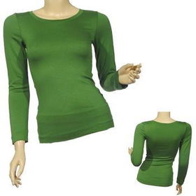 Ladies Fashion Long Sleeved Oval Neckline Top Case Pack 6ladies 