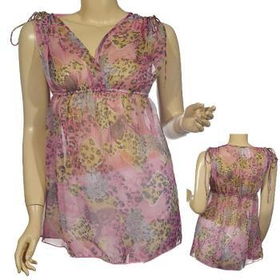 Ladies Fashion Sheer Deep V-Neck Top Case Pack 6ladies 