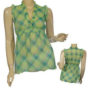 Ladies Fashion Sheer Deep V-Neck Top Case Pack 6ladies 