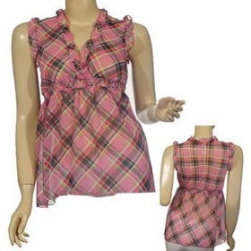 Ladies Fashion Sheer Deep V-Neck Top Case Pack 6ladies 