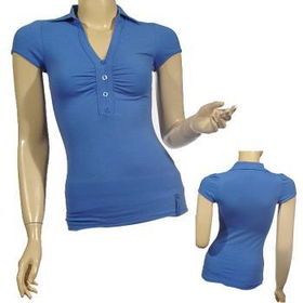 Ladies Fashion V-Neck Windsor Collar Top Case Pack 6ladies 