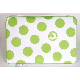 15  Green Polka Sleeve MacBookgreen 