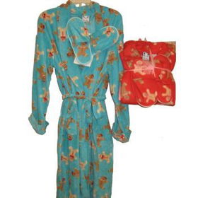 Women's Gingerbread Man Robe Case Pack 12