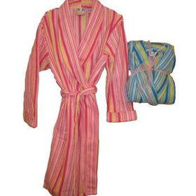 Women's Stripped Bathrobe Case Pack 12