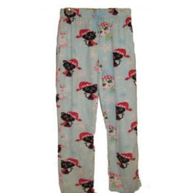 Women's Polar Fleece Cat Print Sleep Pants Case Pack 24women 