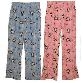 Women's Polar Fleece Pengiun Sleep Pants Case Pack 24women 