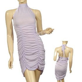 Ladies Plus Size Halter Dress W/Ruching In Front Case Pack 6ladies 
