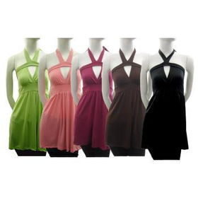 Women's Plus Size Empire Cut Halter Tops Case Pack 12women 